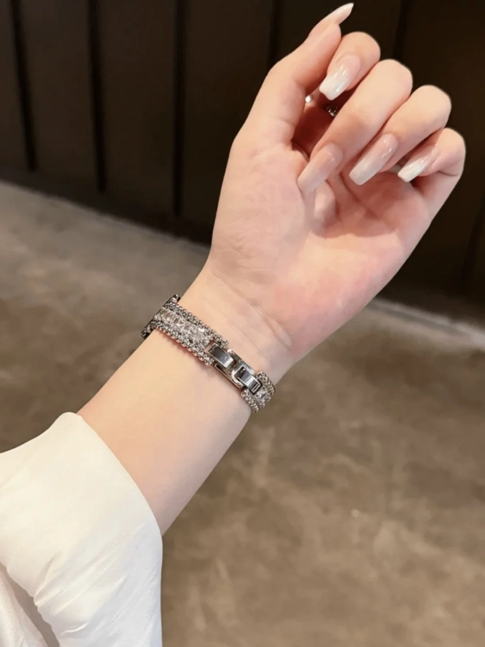 Smartwatch Band Crystal Silver  Bracelet for Smartwatch